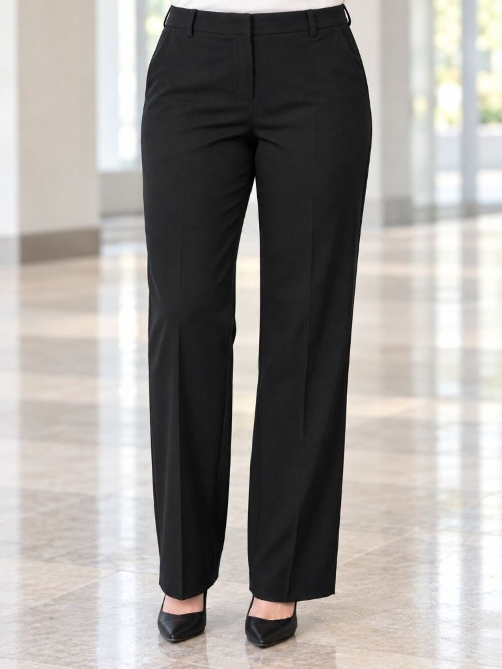 Charter Club Womens Pants Navy Blue Black Button Zipper Closure Size 12